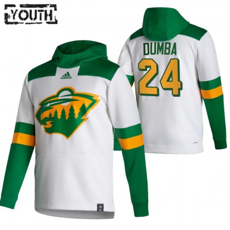 Kinder Eishockey Minnesota Wild Matt Dumba 24 2020-21 Reverse Retro Pullover Hooded Sweatshirt